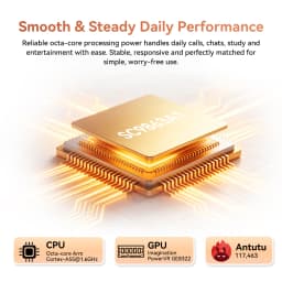 Blackview WAVE 2C Mini Palm Smartphone, 12GB Expand RAM(3GB Physical+9GB Virtual RAM) 32GB ROM, 5 Inch Small Screen, 1080P Video Recording, Android 16, Face Unlock, 3000mAh Battery, Google Lens, Free Soft TPU Protective Case