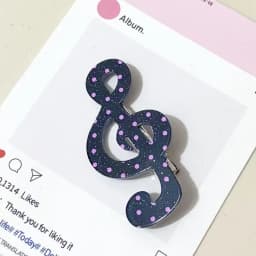 5pcs Polka Dot Stripe Music Note Barrettes Korean Ins Sweet Hairpins Creative Anti Slip Hair Clips Hair Accessories for Girls