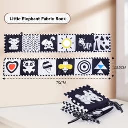 0-12Months Soft Baby Books 3D Touch Feel High Contrast Cloth Book Infant Early Learning Toy Toddlers Sensory Activity Cloth Book