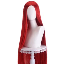 Long Straight Cosplay Wig 100cm Centre Parting Central Split Blond Pink Red Purple Heat Resistant Synthetic Hair Wigs