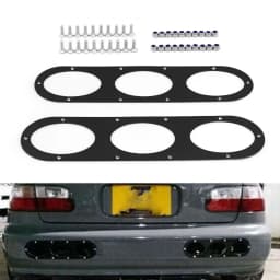2pcs Rear Bumper Diffuser For Universal Car Rear Bumper Air Diversion Diffuser Panel BX100863