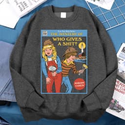 Can You Help Solve The Mystery Of Who Gives A Shit Men Women Hoody Harajuku Streetwear Loose Fleece Pullovers Casual Clothes