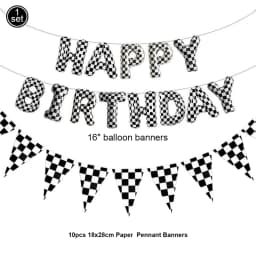 Racing Car Theme Party Decoration Checkered Paper Cups Cake Toppers For Race Theme Party Decor Car Theme Birthday Party Supplies
