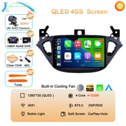 Android 16 Auto For Opel Corsa E 2015-2019 For Opel Adam 2013-2016 Multimedia Video Player Radio Carplay Car GPS WIFI+4G Stereo