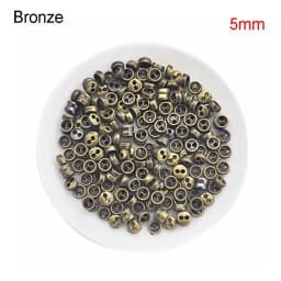 50Pcs/lot 3/4/5/6mm Mini Metal Buttons for DIY Doll Clothes Mini Round Buckles Handmade Craft Doll Clothing Sewing Accessories