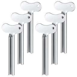 Stainless Steel Toothpaste Tube Squeezers Metal Key Toothpaste Squeezers for Bathroom Hair Dye Cosmetic Tubes Squeezer