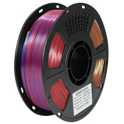 Geeetech Tri Color Silk PLA Filament, 3D Filament 1,75 mm 1KG Spool Wire (+/-0.03mm) Vacuum Packaging, Special Color