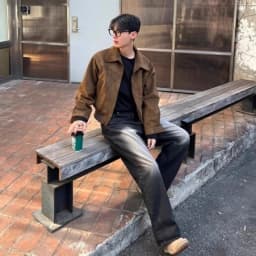 Vintage Suede Bomber Jacket Men Retro Flight Coat Streetwear High-End Outerwear Distressed Suede Finish Leather Coat for Men