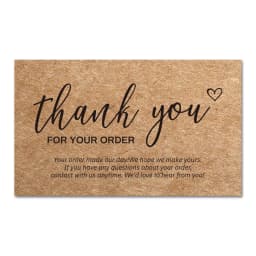 9.0x5.4cm Pink Black Foil Stamp Greeting Label Custom Thank You Cards For Small Bussiness Gift Box Decoration Packaging Supplies