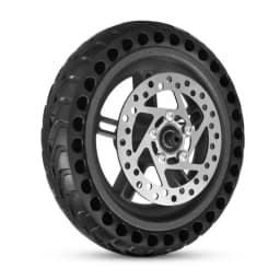 8.5X2 Honeycomb Tire Rear Wheel Assembly + Wheel Hub Disc Brake Suitable for Xiaomi M365 Electric Scooter