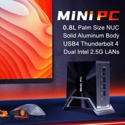 Topton Solid Nuc D17 Gaming Mini PC Intel Core i7 1365U ES Thunderbolt 4 2*DDR5 2*2.5G LAN Firewall Computer Windows 11 WiFi6E