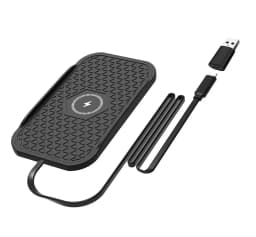 Bonola Silicone Car Wireless Charger Non-Slip Pad for iPhone 18Pro/17/16/15/14/13 Induction Fast Wireless Charging for Samsung