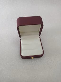Wine Red Leather Jewelry Gift Packaging Box Wedding Ring Necklace Pendant Gift Box Brooch Long Chain Exquisite Gift Case