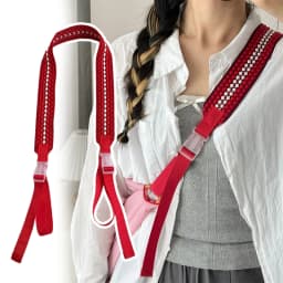 Embroidery Nylon Adjustable Shoulder Bag Strap Pull Button Colorful Sport Style Bag Extension Straps Unisex Bag Accessories