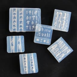 Handmade Ocean Themed Silicone Nail Art Mold Set with Whale and Shell Designs for Manicure Fashionable Nail Art Design Mould
