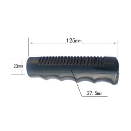 2Pcs Wheelbarrow Rubber Handles, Round Tubes Black Replacement Universal Handles PVC Anti-slip Handle Cover Industrial Tool Part