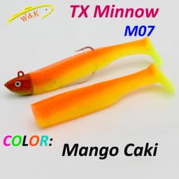 Texas Black Minnow M07 for Walleye and Bass Fishing 7 cm Soft Lure 6.5g Weedless Head Super Soft Shad Lure with 1 0 Worm Ho