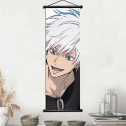 Jujutsu Kaisen Gojo Satoru & Geto Suguru Anime Art Fabric Wall Hanging Scroll Home Decor