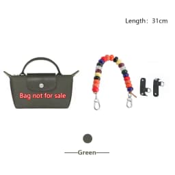 Colored Beading Bag Handle For Longchamp Mini Pearl Chain Bag Strap Shoulder Strap Bag Decoration Bag Replacement Accessories
