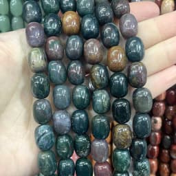 10X14MM Drum Barrel Shape Natural Stone Agates Turquoises Tiger Eye Loose Spacer Beads Charm DIY Handmade Bracelet Necklace