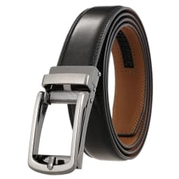 2022 Men's Genuine Leather Belt Hard Alloy Automatic Buckle Natural Cowhide 31mm Business Belt For Male Suit Non-porous Girdle
