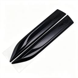 Car Blade R Logo Fender Trim Car Side Wing Badge Decoration Auto Styling Accessories For VW Golf Tiguan T-Roc Polo Passat ID.4 T