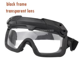 Tactical Glasses 2 Modes Airsoft Goggles Riding Eye Protection for Hiking Paintball Hunting Shooting Eyewear for FAST Helmets