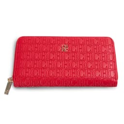 CH Fashion Classic Women's Portable Wallet Solid Color Design Multi-Letter Embossed Women's Coin Purse Minimalist