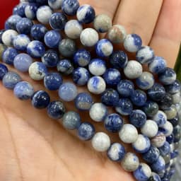 Natural Stone Amethyst Green Jade Agate Rose Quartz Apatite Turquoise Round Bead for Jewelry Make Diy Women Bracelet Accessories