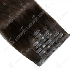Invisible PU Clip In Human Hair Extension Seamless Tape Weft Thin and Soft Tape Weft 7Pcs/set 12-24inch 100G 120G Clip on Hair
