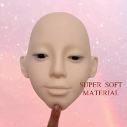 Professional Eyelash Extension Training Head with Skin - like Softness for Lash Technicians Salon use