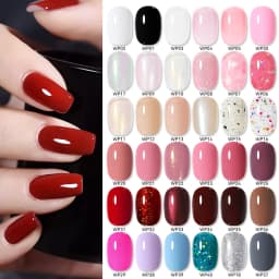 LILYCUTE 7ml Water Based Nail Polish 40 Colors Long Lasting Quick Drying No Need of Lamp to Cure Nail Supplies For Nail Manicure