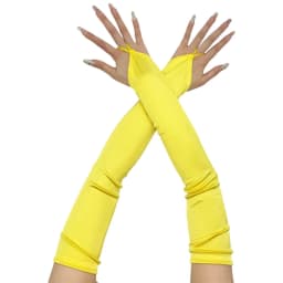 Long Gloves for Women Dancing Elastic Fingerless Gloves Satins Dropship