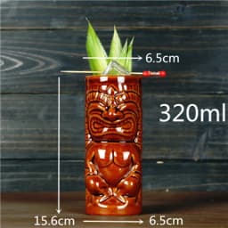 400ml Tiki Mugs Cocktail Cup Beer Wine Mug Ceramic Tiki Mugs Art Crafts Creative Hawaii Mugs