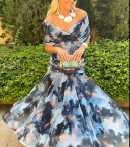 Elegant Off Shoulder Chiffon Maxi Dress Women's Solid V Neck Short Sleeve Floral Print Mesh Slim Wedding Guest Party Long Dress