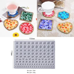 Silicone Mold For Resin Large Rectangle Tea Plate Coaster DIY Epoxy UV Resin Molds For Home Decoration Craft Making Art Supplies