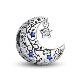925 Sterling Silver Snow Mountain Scenery Starry Sky Charms Beads Fit Original  Bracelet Bangle High Quality DIY Jewelry