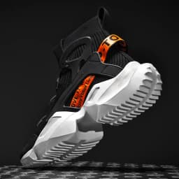 Light Men Sneakers High Top Sock Shoes Breathable Sports Walking Shoes Thick Bottom Men Casual Shoes Large Size 39-46