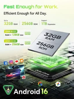 Cubot Kingkong Dura Rugged Android Smartphone 16 20Gb(8+12) & 32Gb(12+20) Ram, 128Gb/256Gb Rom, 6.88" 120Hz Display, Nfc, Face Id & Fingerprint Unlock