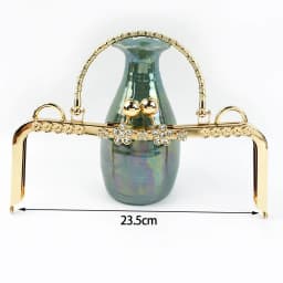 1Pc Deepeel Retro Square Embossed Bag Handles Metal Handmade Sewing Brackets Kiss Clasp Handbag Purse Frame Handle Accessories