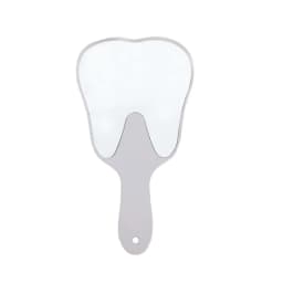 1PC Dental Mouth Mirror Tooth Shaped Mirror Handheld Unbreakable Plastic Makeup Mirror Dental Accessories Dentist Gift