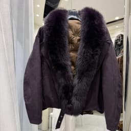 OFTBUY Large Real Fox Fur Collar White Duck Down Coat Women Jacket Winter Warm Thick Belt Detail Fashion Outerwear