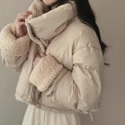 Women's Winter Tops Jacket Cotton Coat Versatile Skinny Long Sleeve Lapel Short Warm Thickened Vintage New Comfortable Versatile