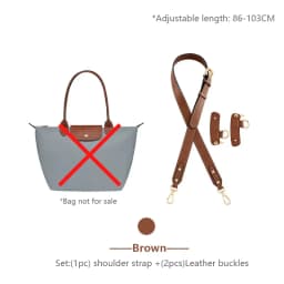 Bag Shoulder Strap For Longchamp M Leather Shoulder Bag Strap Durable Belt Slung Crossbody No Drilling Replacement Accessories