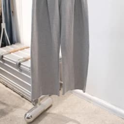 Autumn Gray Wide Leg Pants Women Casual Elastic Waist Loose Versatile Fringed Sweatpants Fashion Pockets Pleated Trousers A151