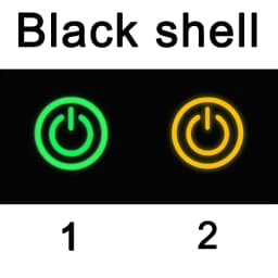16/19/22MM Two Color LED Black Waterproof Metal Button Switch Power Symbol Suitable for Cars Ships Motorcycles 6V 12V 24V 220V