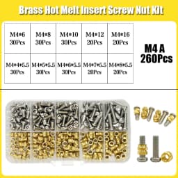 Heat Insert Nut Stainless Screw TS100 Soldering Iron Tip Insert Internal Thread Head Brass Hot Melt Insert Nuts Bolt Insertion