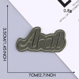 Self Adhesive Small Black Embroidery Patches for Clothing Jeans Iron on Clothes Sticker OK Sport Letter Applique DIY Hole Repair