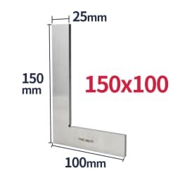 Try Square Flat Edge Square Ruler 90 Degree Woodworking Tools Metal Right Angle Ruler Measurement Tools Set-Square 50x40/75x50mm