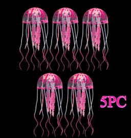 Artificial Swim Glowing Effect Jellyfish Aquarium Decoration Fish Tank Underwater Luminous Ornament
